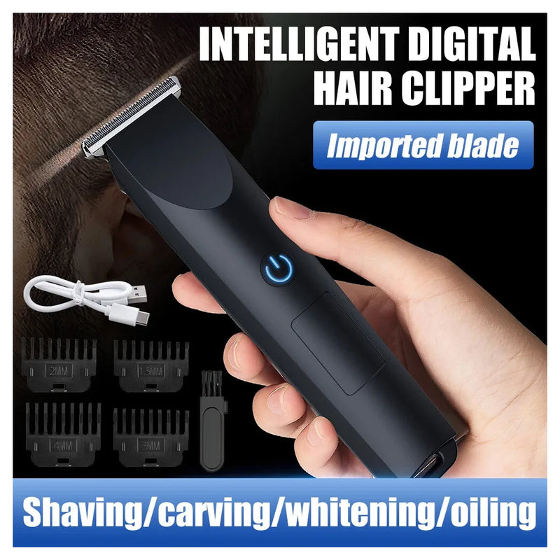 Men Pro Electric Hair Clippers Beard Trimmer Cutting Barber Shaving Machine Black (US Logistics For USPS/DHL/Fedex/UPS. No designated logistics accepted，TK/TMEU only For self-pickup）