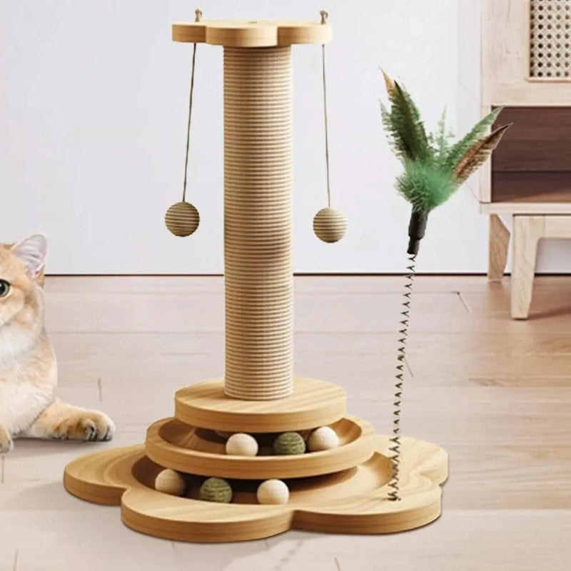 Large Cat Tree Scratching Post Pet Climbing Tower Kitten Activity Centre Kitten