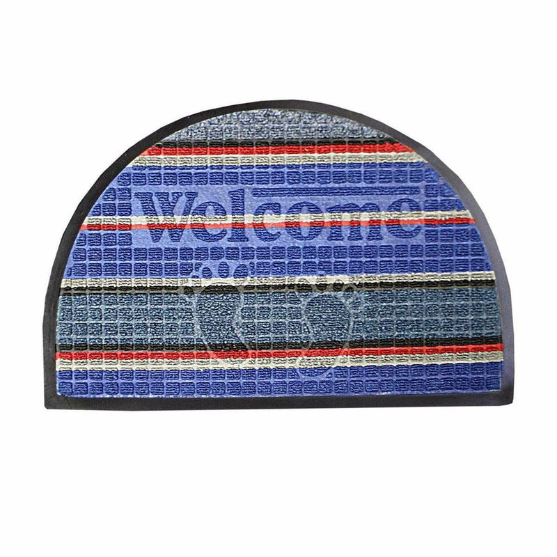 Half Moon Rubber Pvc Door Entry Mats Assorted Colours
