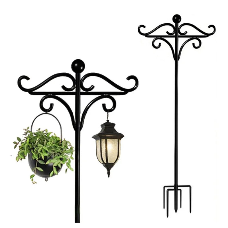 Bird Feeder Pole Stand,193cm Adjustable Feeding Station Hanging Hook, Heavy Duty