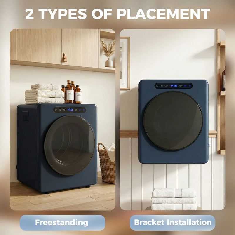 HOMCOM 5 kg Compact 40-60?  Tumble Dryer Blue