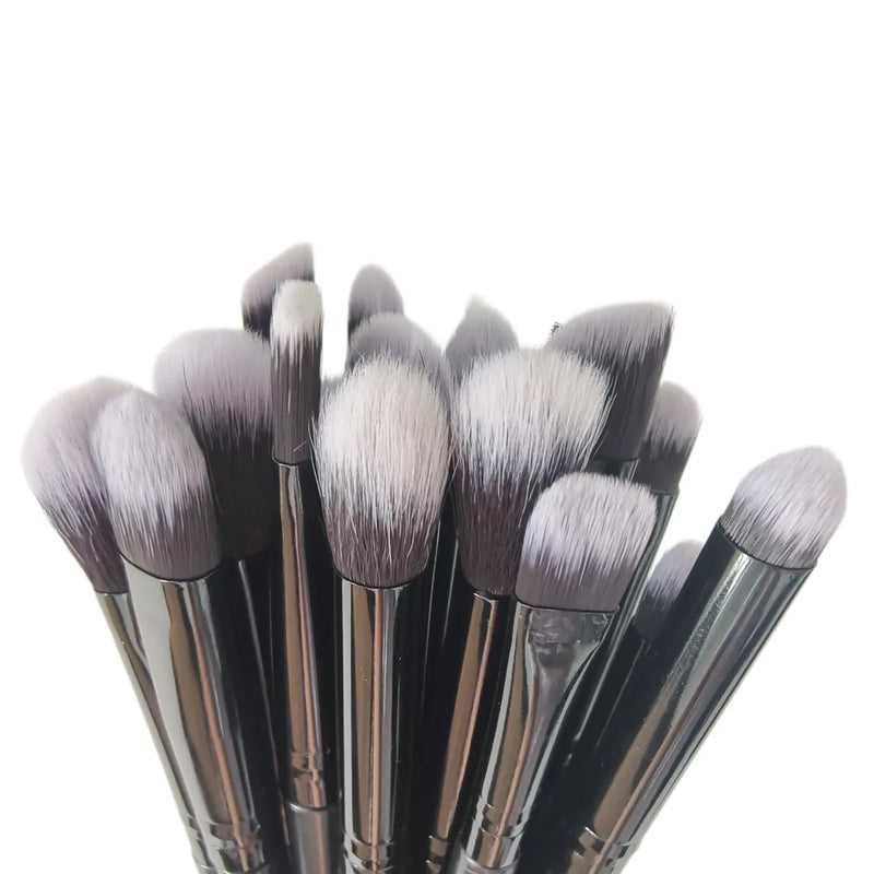 25pcs Makeup Brush Concealer Blush Foundation Eyeshadow Make Up Brush Makeup tools Black (US Logistics only For USPS.TK/TMEU only For self-pickup)