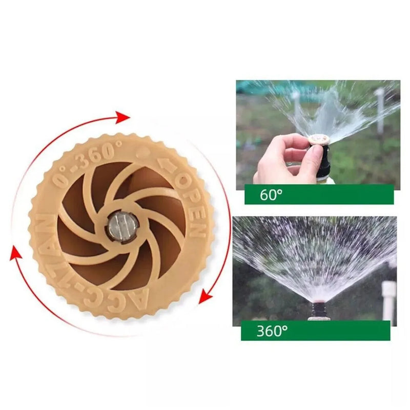 8Pcs 360° Water Sprinkler Garden Automatic Watering Lawn Spike Grass Hose UK
