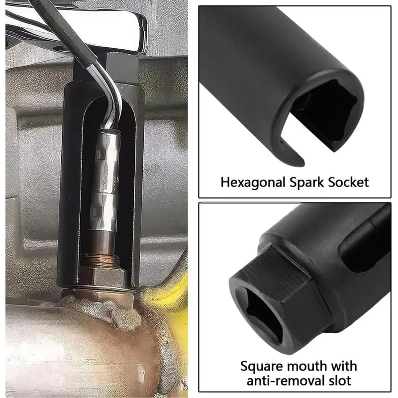 1/2" Drive Car Lambda Oxygen Sensor Open Socket Wrench Removal Hand Tool 22mm UK
