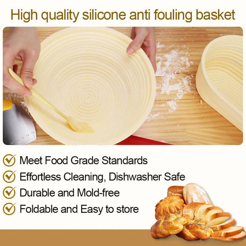 Bread Fermentation Basket, Sourdough Proofing Basket & Bread Baking Tool for Home Kitchen