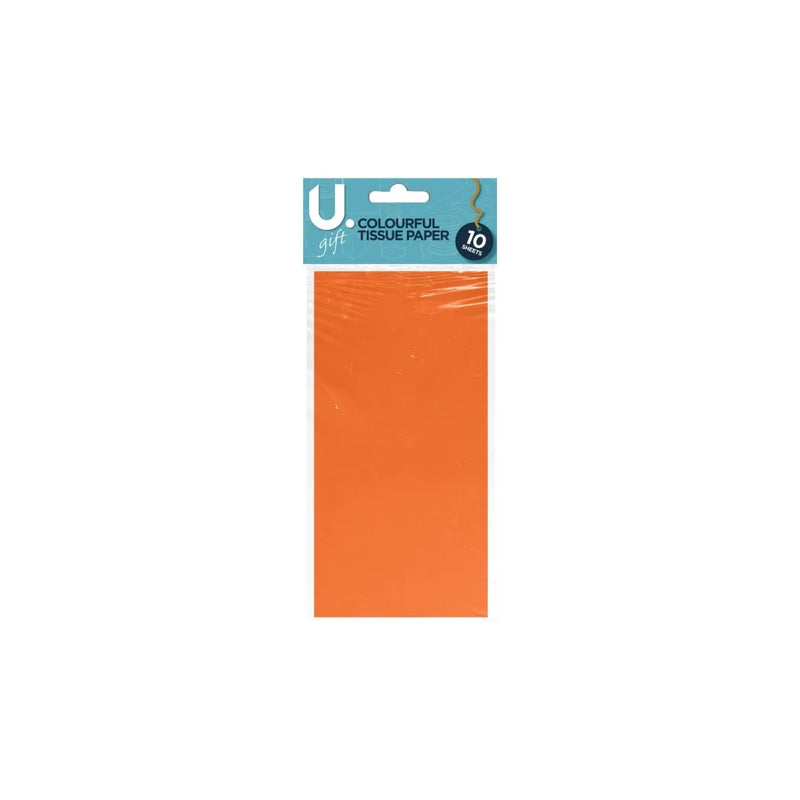 Colourful Tissue Paper 10 Sheets Assorted Colours