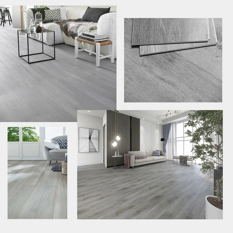 5m² Floor Planks Tiles Self Adhesive Wood Effect Vinyl Flooring Kitchen Bathroom