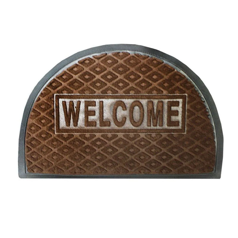 Half Moon Rubber Pvc Door Entry Mats Assorted Colours
