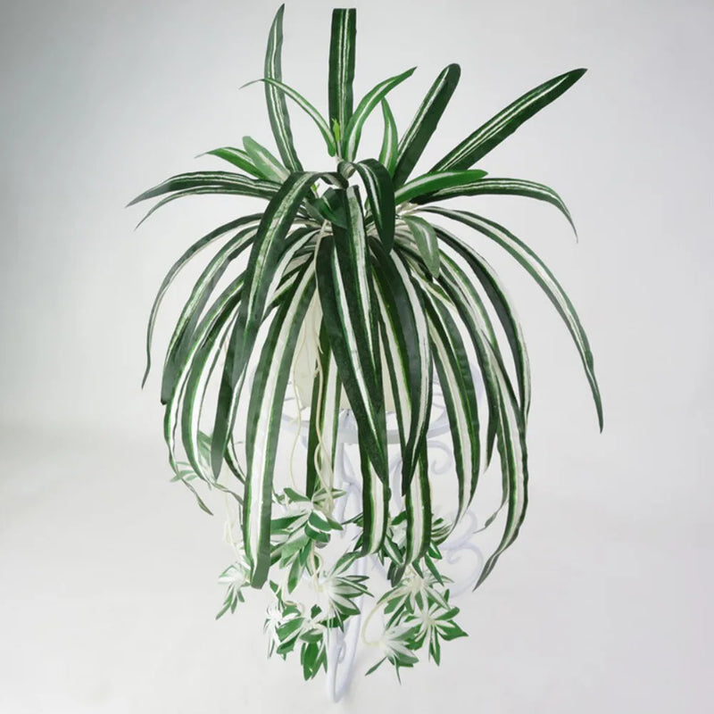 Hanging Artificial Flowers Spider Plant Chlorophytum Greenery Office Home Decor