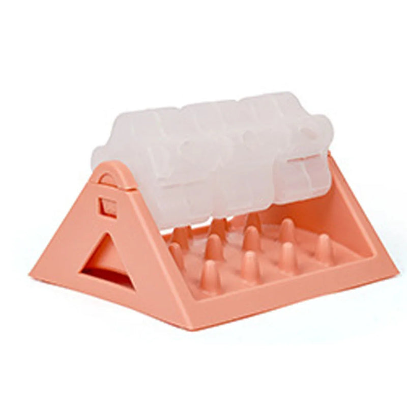 360° Rotating Puzzle Dog Bowl Slow Feeder Anti Bloat Gulp Interactive Feed Dish-pink