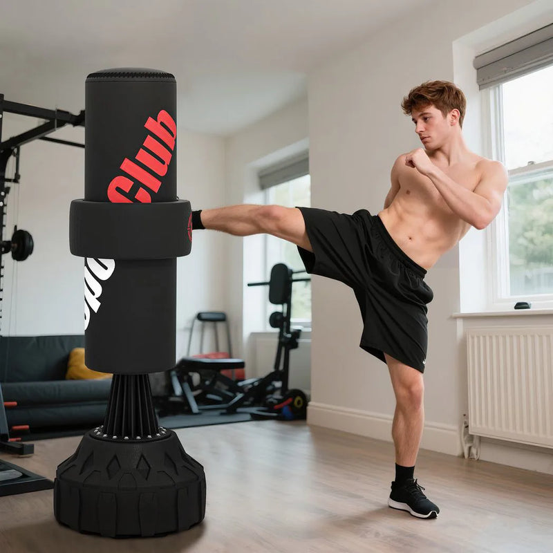 SPORTNOW 6ft Heavy Boxing Bag with Stand and Suction Cup Base
