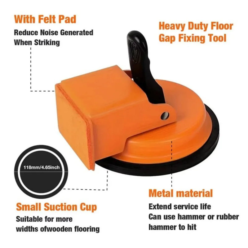 Floor Gap Fixer Tool with Suction Cup for Hardwood Laminate and Vinyl Flooring