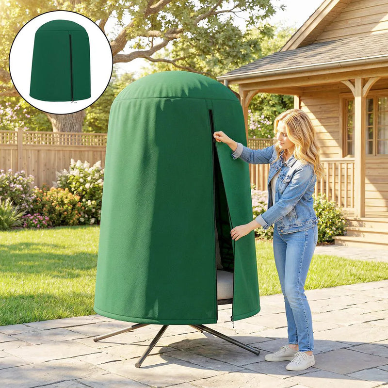 Outsunny 190 x F128cm Hanging Egg Chair Furniture Cover - Green
