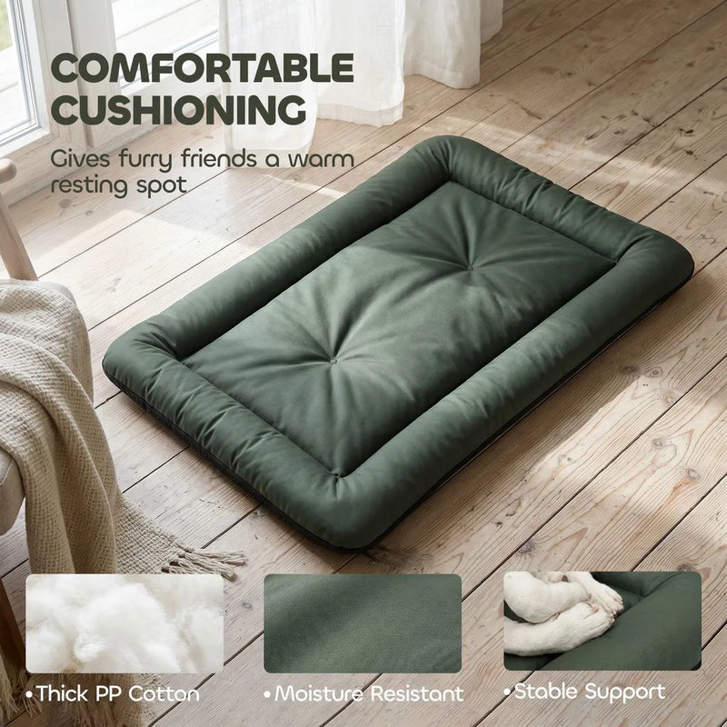 PawHut Waterproof Dog Bed, Foldable Pet Bed with Anti-Slip Bottom, Machine Washable for Small Puppies and Cats, 90 x 60 x 5 cm