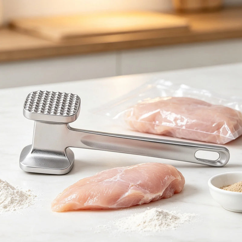 Dual Sided Meat Mallet Tenderizer Steak, Beef, Chicken Hammer Kitchen Tool Meat Tenderizer Hammer