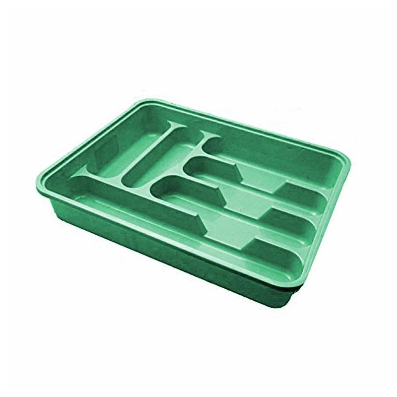 Plastic Cutlery Drawer Tray Holder Assorted Colours