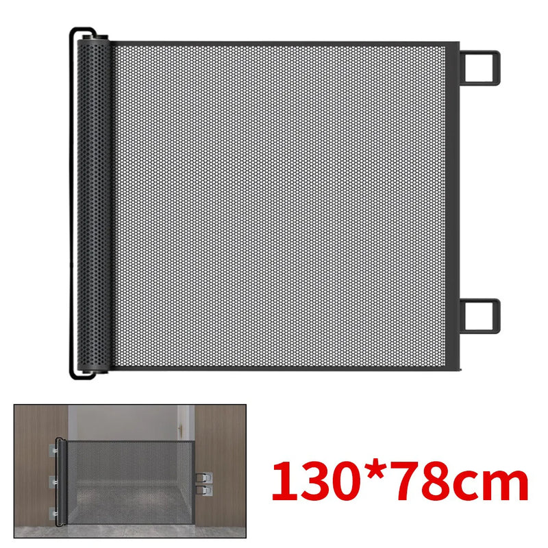 Retractable Pet Dog Gate Safety Guard Folding Baby Toddler Stair Gates Isolation