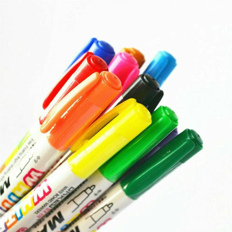 12 Colour White Board Marker Pens Pen Dry Eraser Easy Wipe Whiteboard Easy Dry