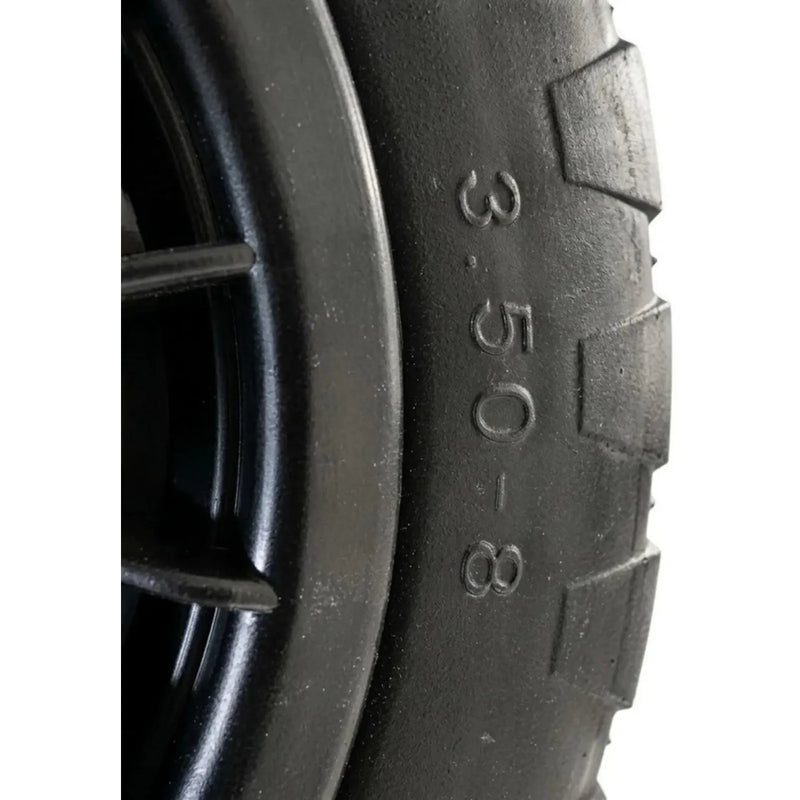 PU Wheelbarrow Wheel 14 inch 3.50-8 Puncture Proof Solid Heavy Duty Tyre Black