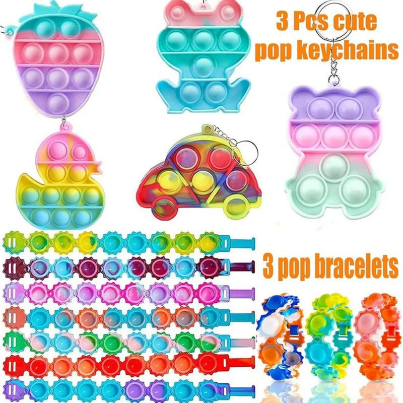 206PCS Assorted Party Bag Toys Kids Gift Party Favor Fillers Set for Boys Girls Birthday Party Favors