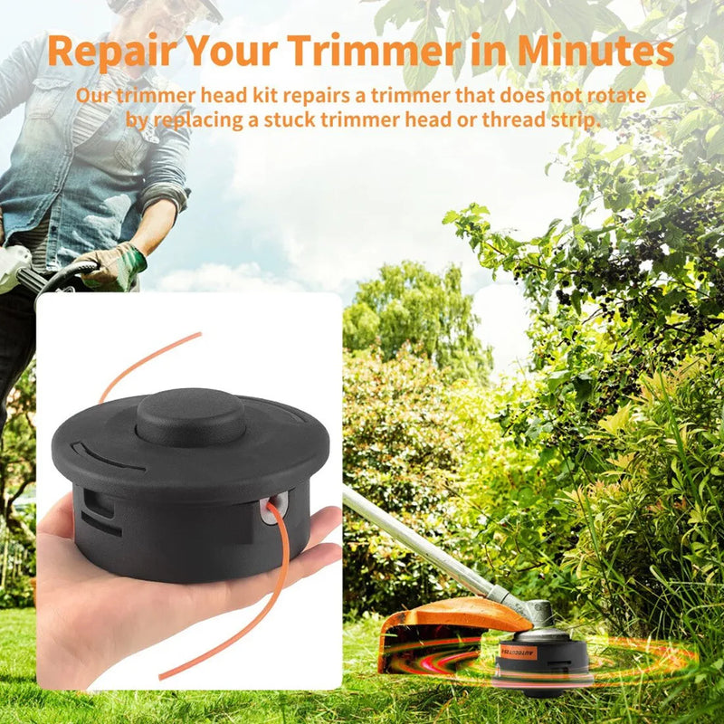 2Pcs For Stihl Autocut 25-2 Bump Feed Petrol Strimmer Trimmer Head 4002 710 2191