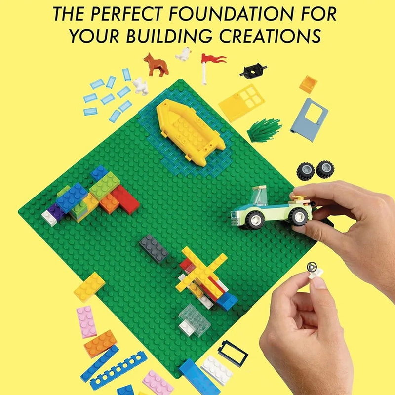 9pcs Lego baseboard, educational accessories, toy baseboard, Lego wall base-Multicolor