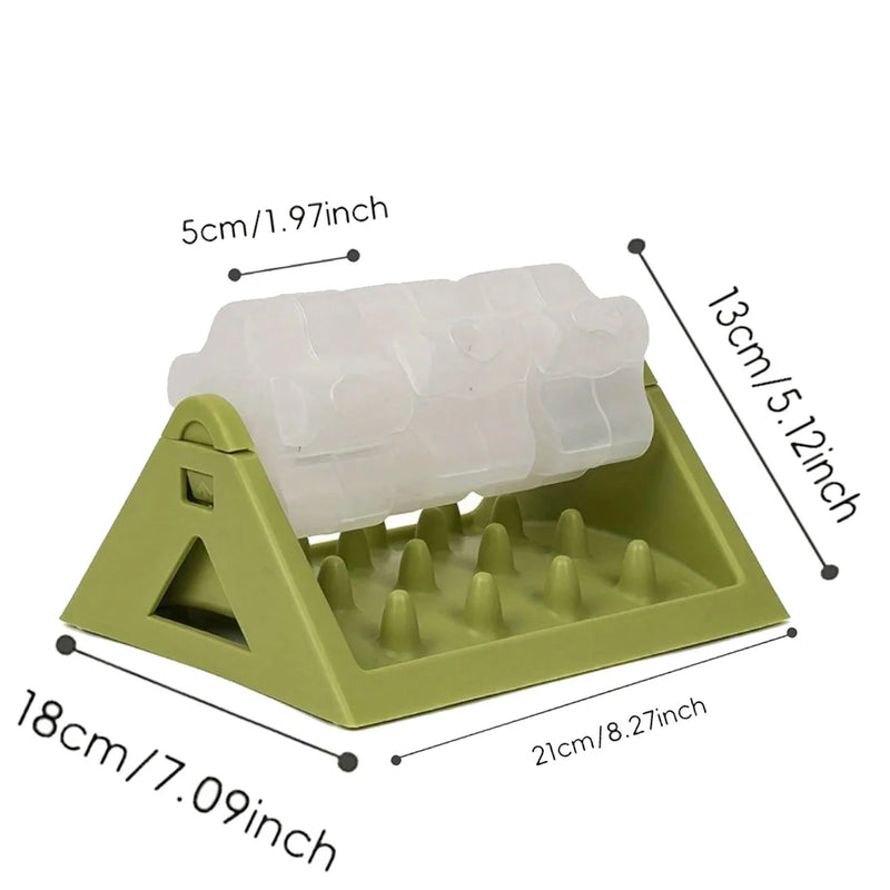360° Rotating Puzzle Dog Bowl Slow Feeder Anti Bloat Gulp Interactive Feed Dish-green