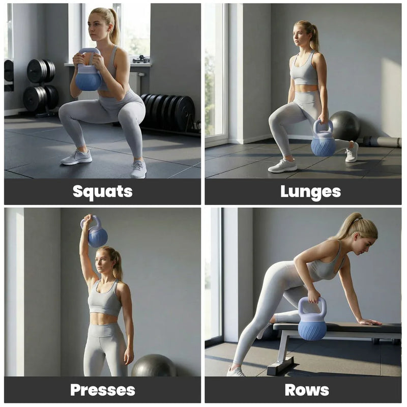 SPORTNOW Soft Kettlebell, 10kg Kettle Bell with Anti-Slip Grip for Home Gym Weight Lifting and Strength Training
