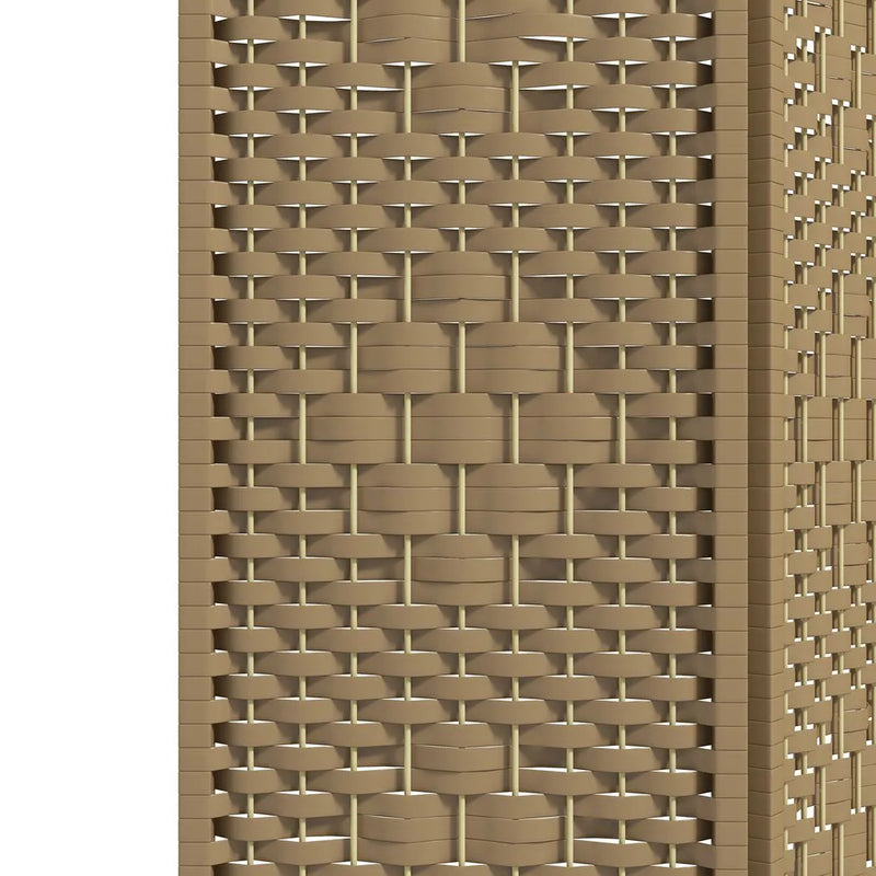 HOMCOM 3 Panel Folding Room Divider, Privacy Screen, Paravent Partition Separator for Living Room, Bedroom, Natural Wood