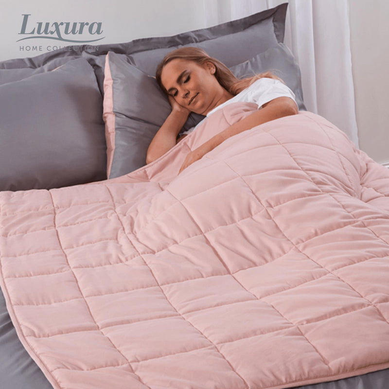 Weighted Blanket 150 cm x 200 cm 8Kg Pink