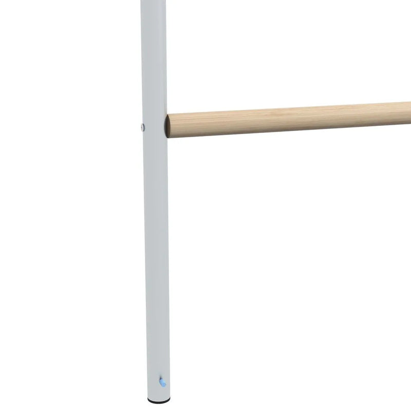 PawHut Chicken Perch for Coop, Wooden and Galvanised Steel Roosting Bar Jungle Gym, Chicken Roosting Ladder for Backyard Farm