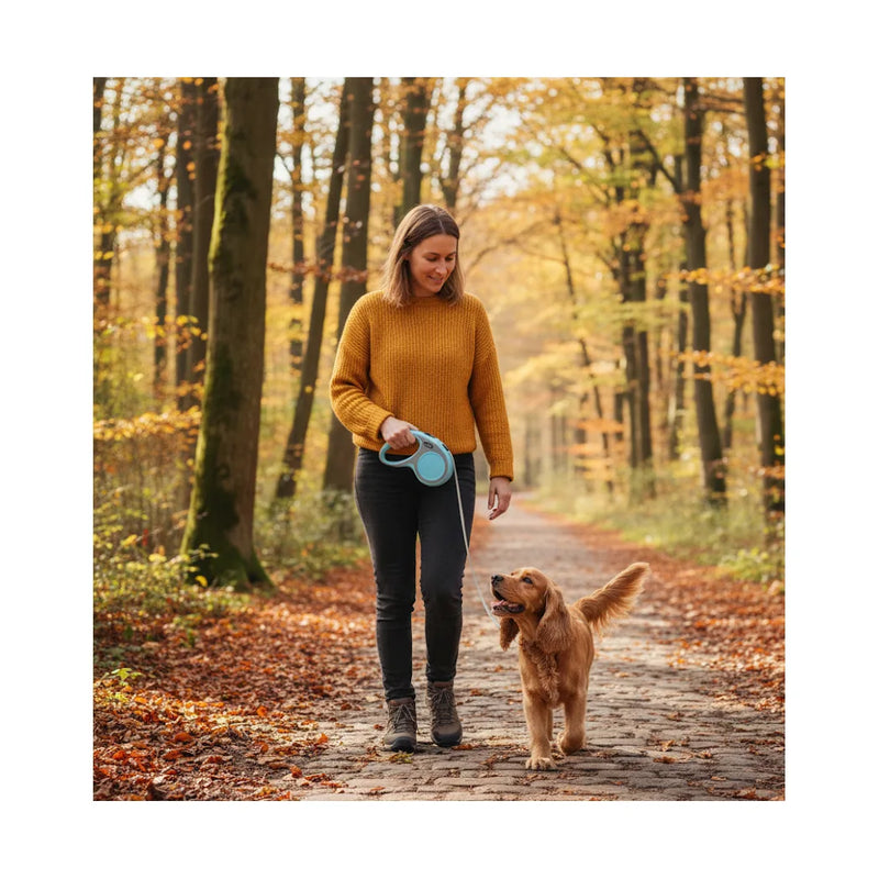 Pet Dog Retractable Walking Lead Leash Tension 33Lbs Assorted Colours
