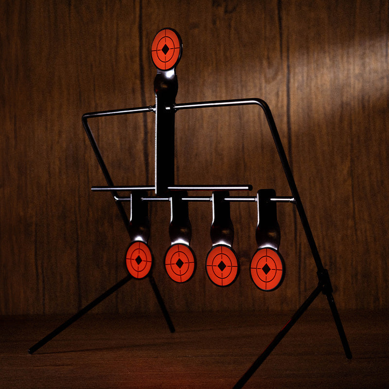 Gallery Swinging Auto Reset Metal Target Set Black 36cm