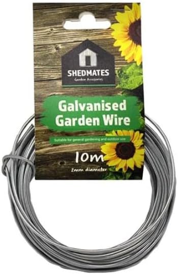 2 Pack Galvanised Half Round Plant Support Stakes for Flowers