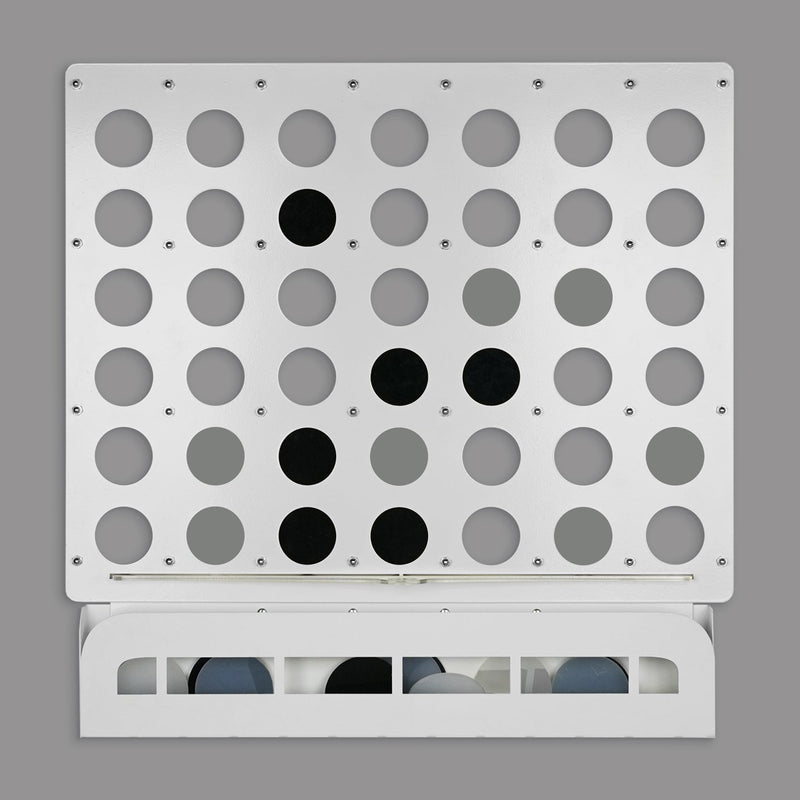 White Four in a Row Wall Game