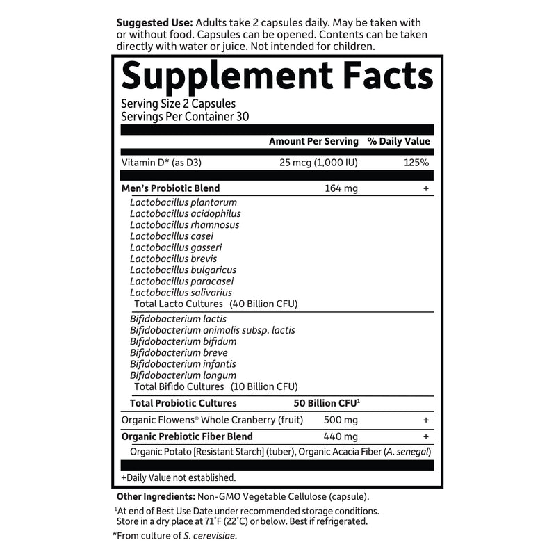 Garden of Life Probiotics Prostate+ | Prostate & Digestive Support