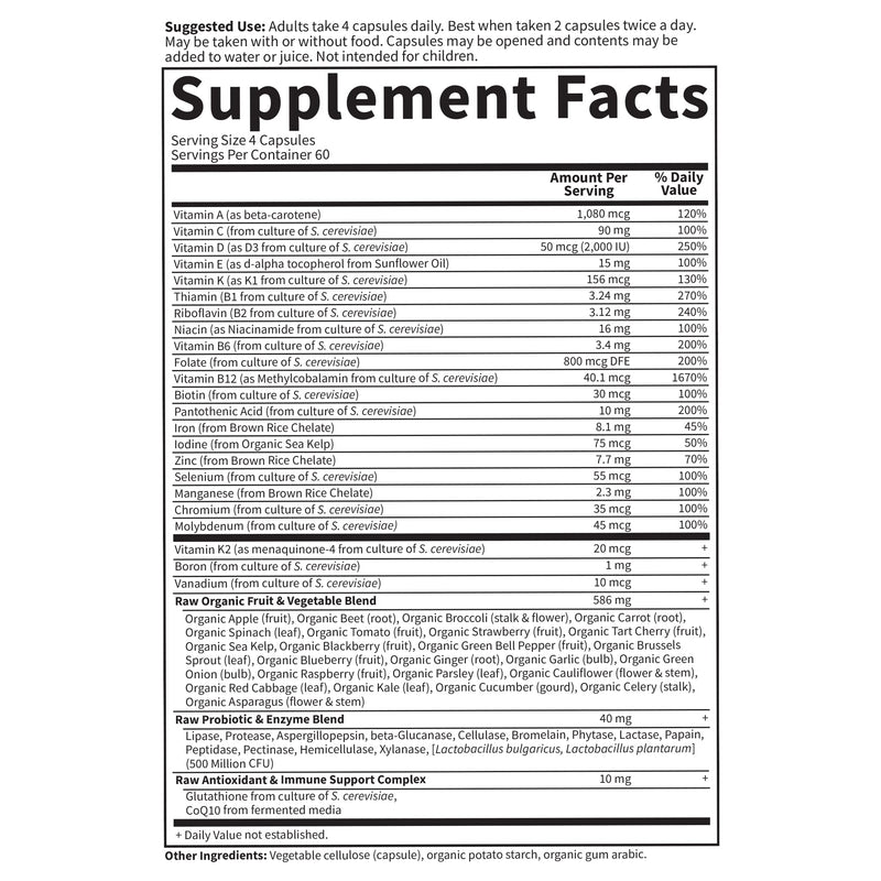 Garden of Life Vitamin Code Women Multivitamin – Whole Food Women’s Multi, 240 Veg Capsules