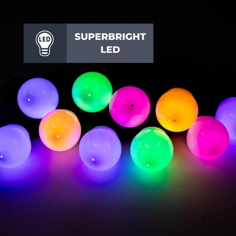 Outdoor Festoon String Lights 14M Multicolour Connectable LEDs
