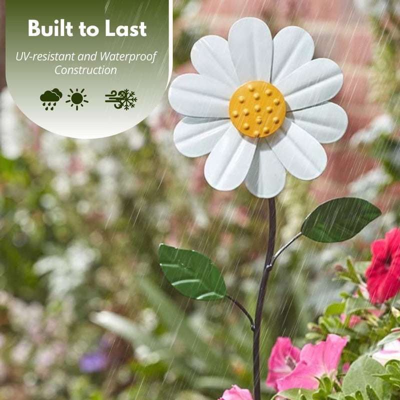 45cm Daisy Wind Spinner Garden Stake Ornament