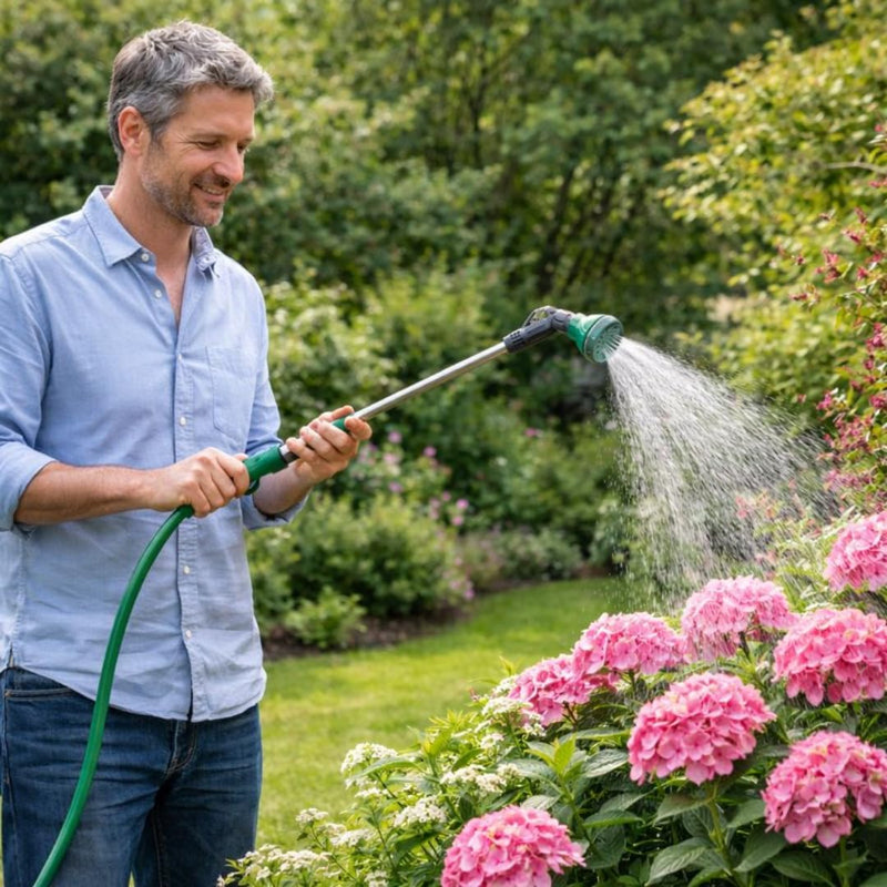 Extendable Garden Hose Spray Gun with 9 Spray Patterns