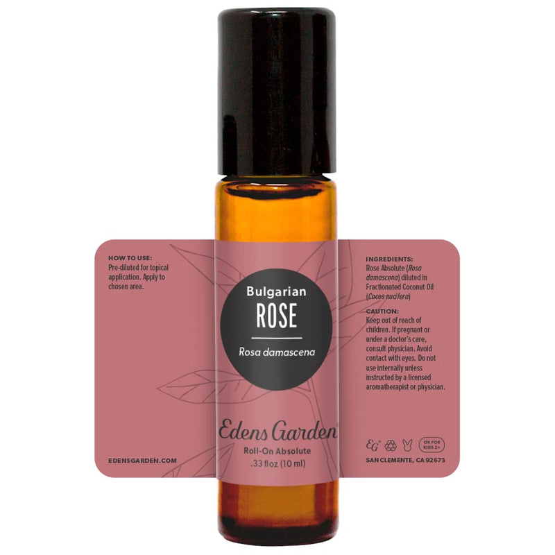 Edens Garden Rose Bulgarian Absolute Roll-On - 100% Pure Essential Oil, 10 ml