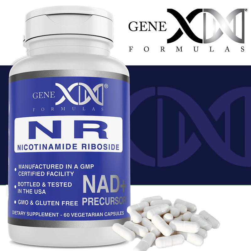 Genex Formulas NR Nicotinamide Riboside 300mg/Serving – 60 Capsules | NAD+ Precursor, GMP-Certified