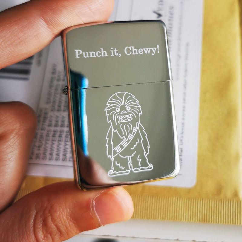 Personalised Zippo Lighter – Custom Text Engraving | Unique Photo Keepsake Gift