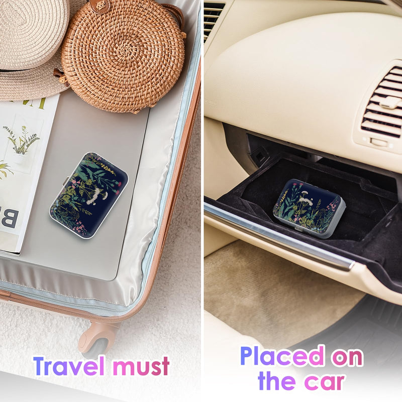 Gerkia Dental Floss Portable Case – Floral 3-Piece Travel Dispenser