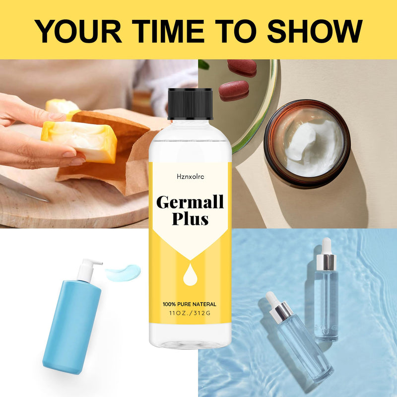 Germall Plus 11 oz Liquid Preservative – Oil-Soluble Natural Preservative for Soap, Lotion, Creams