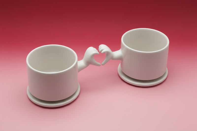 Gestures Cup – Unique Valentine’s Day Coffee Cup Gift for him or her