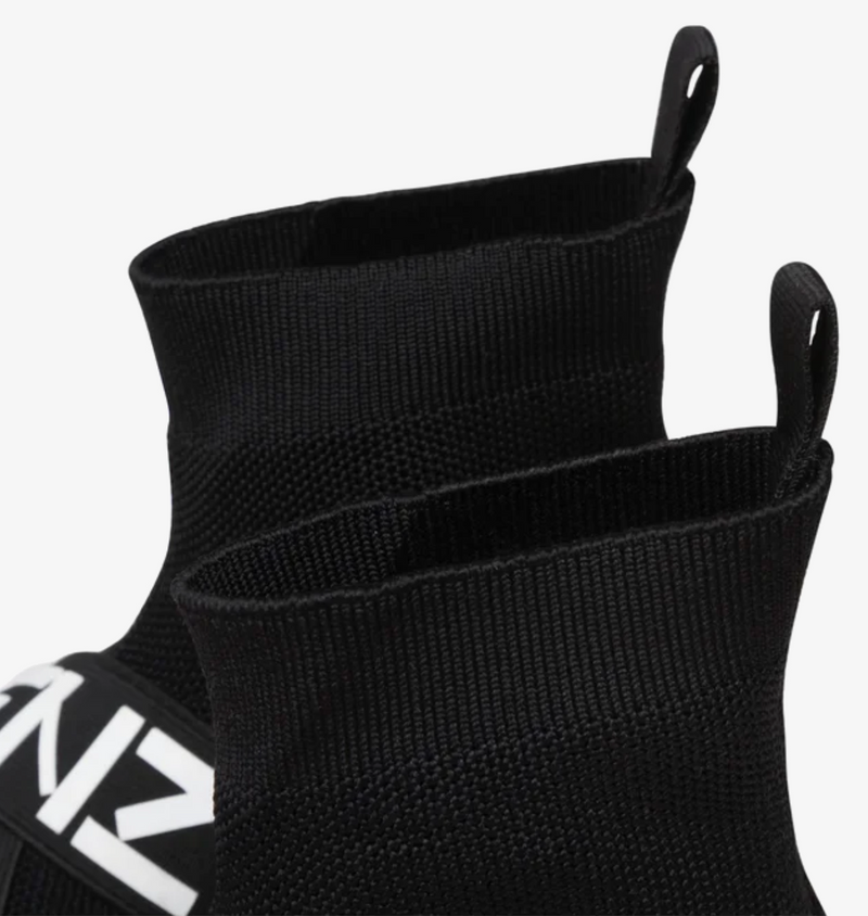 Kenzo Sock Trainers UK 2.5 EU 35 Slip On Logo Sneakers