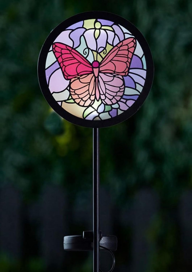 Giant Butterfly Solar Stake Light 89cm Weatherproof LED Garden Ornament