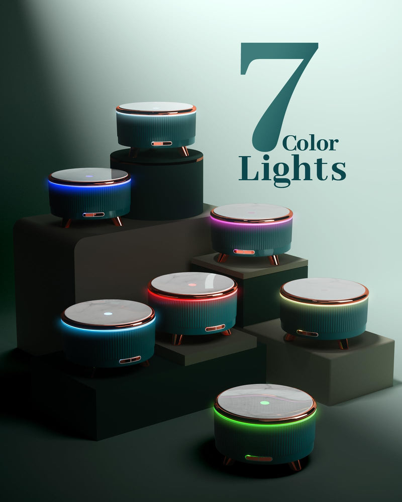 Essential Oil Diffuser for Home - 500ml, Large Room, 7-Color Changing LED