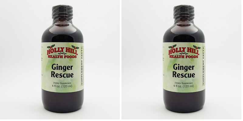 Holly Hill Health Foods Ginger Rescue Syrup – 4oz (Pack of 2)